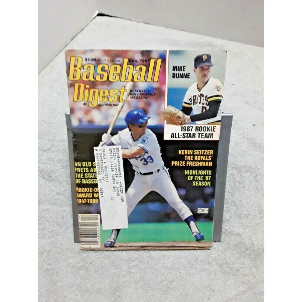 Baseball Digest December 1987 Kevin Seitzer Kansas City Royals